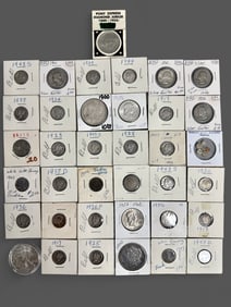 Large Group of Encased Coinage