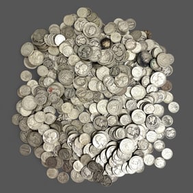 Large group of pre-1965 Quarters, Dimes