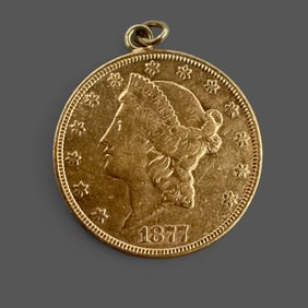 1877-S Liberty Head 20$ Gold Coin
