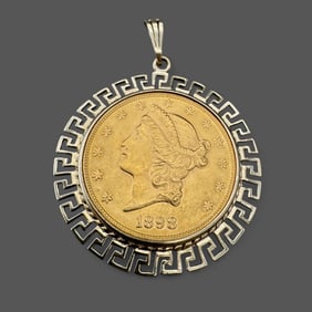 1898 Regular Strike San Francisco $20 Gold Necklace
