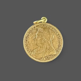 1895 Victoria Gold Sovereign Coin
