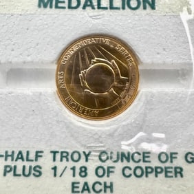 1/2 Ounce American Arts Gold Medallion