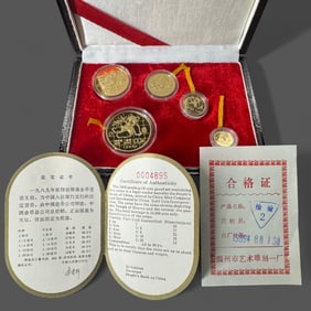 1987 China 5-Coin Panda Proof Set