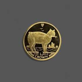 1990 1/2 Ounce Isle of Man Gold Crown