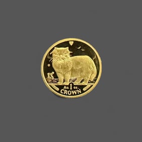 1989 Isle of Man 1 Ozt. Gold Crown