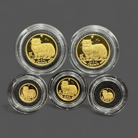 1989 Isle of Man Gold Proof Set, 1.84 ozt.