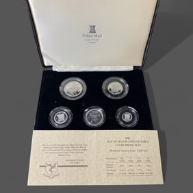 Pobjoy Mint Isle of Man Platinum 5-Coin Set