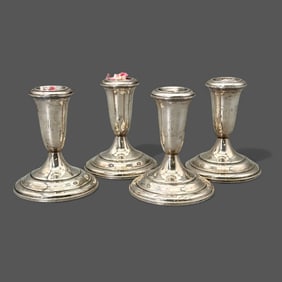 Four Empire Sterling Weighted Candlesticks