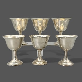 Group of 6 Sterling Silver Cups