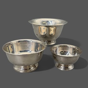Three Sterling Silver Bowls