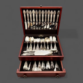 Large Frank Whiting Sterling Silver Flatware Service