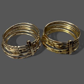 Pair of 10k Gold Rings