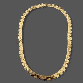 Ladies 18K Gold Mesh Necklace