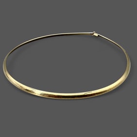 14K Gold Italian Omega Choker