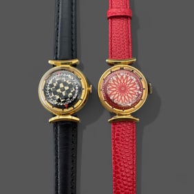 Pair of Skeleton Watches, Ernest Borel