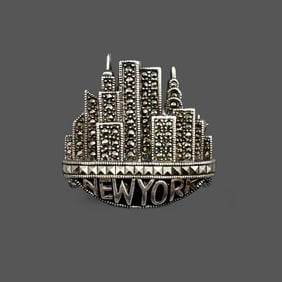 Sterling Silver New York City Collector Pin