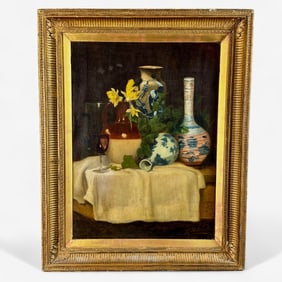 Robert Blins Still Life, Asian Porcelains