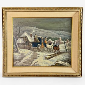 Four European School Oil Paintings