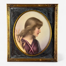Wilhelm Mentzler (German, 1846-1926) KPM Plaque