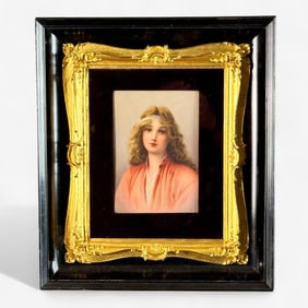 Signed Wagner Porcelain Plaque