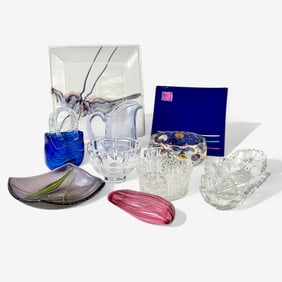 Collection of Glass Bowls, Plates, Plus