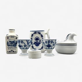 Group of Miniature Dutch and Czech Porcelains