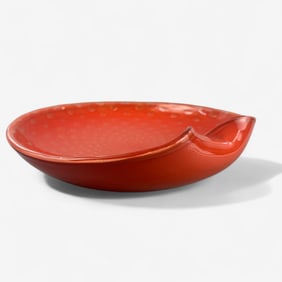 Italian Glass Shell-Form Tray