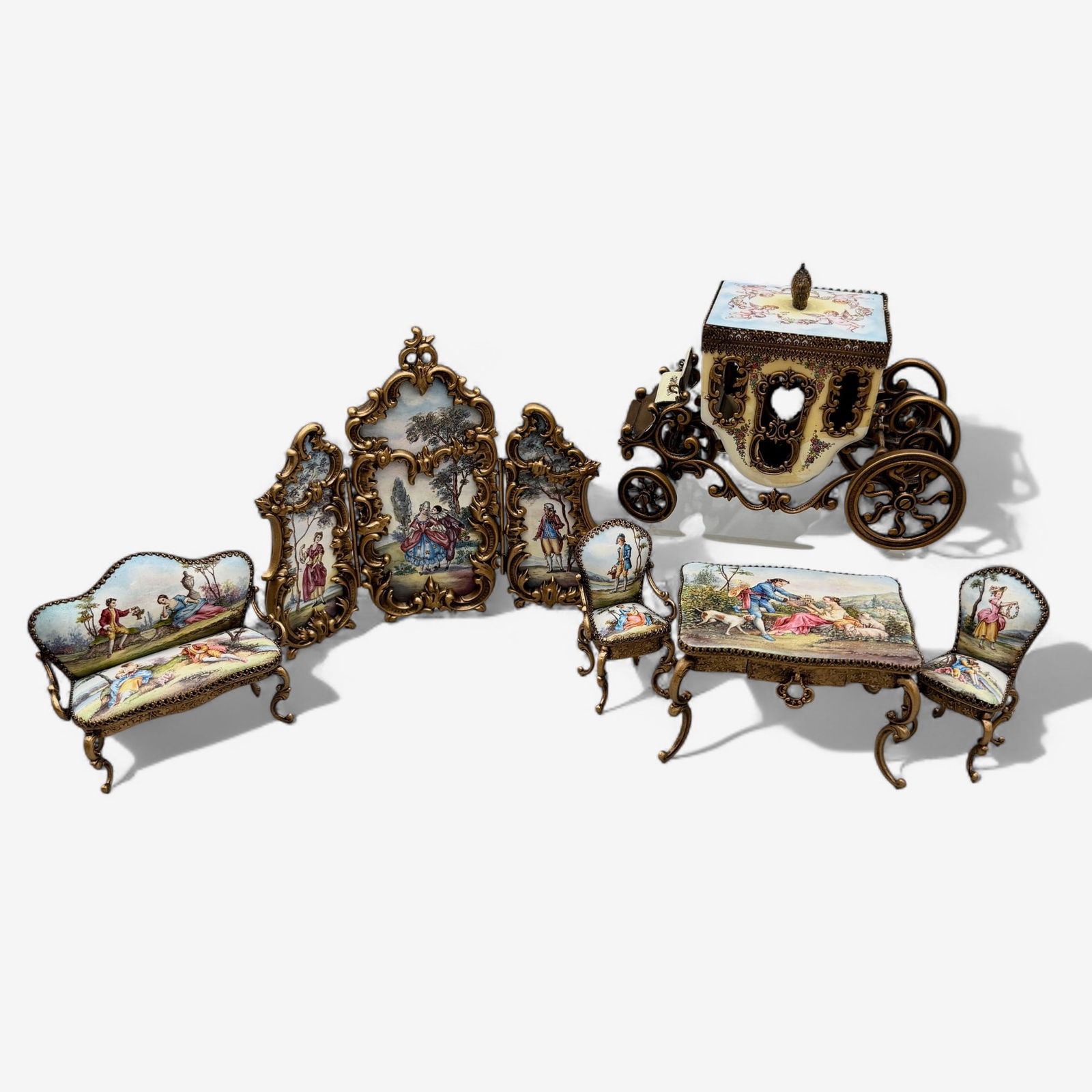 Viennese Enameled Cabinet Miniatures (1 of 10)
