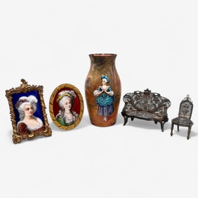 Austrian Enamel and Other Cabinet Pieces