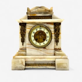 French Marble Mantle Clock