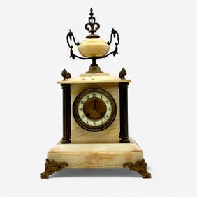 French Marble Mantle Clock