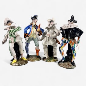 Italian Ceramic Harlequin Figures