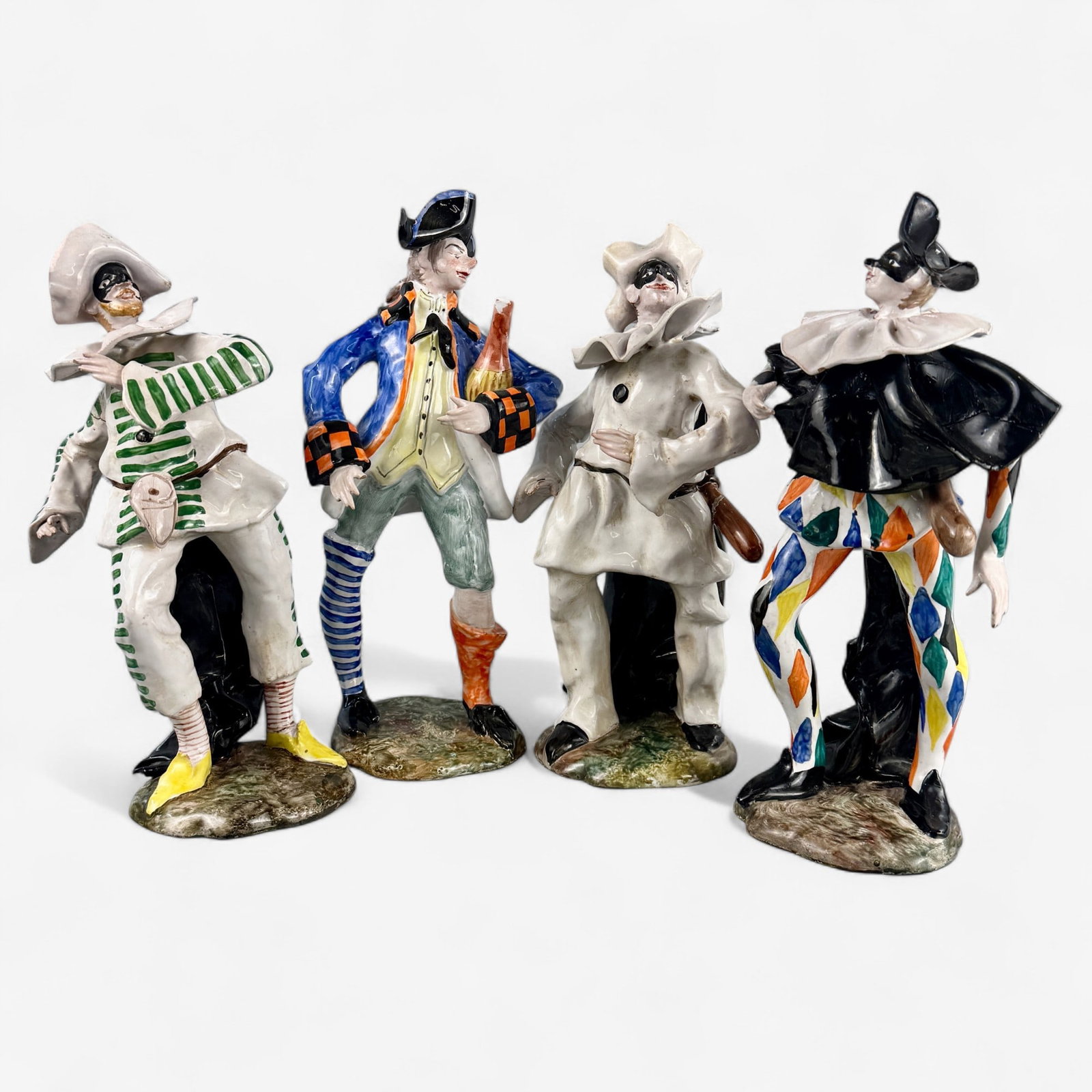 Italian Ceramic Harlequin Figures (1 of 5)