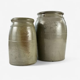Pair of N. Cooper Maysville, KY Stoneware