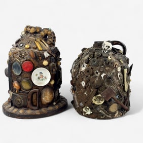 Pair of Outstanding Memory Jugs