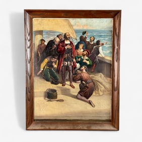 Illustration of Columbus Bound for America