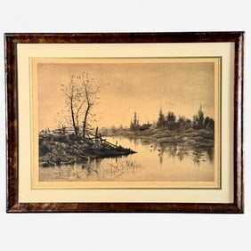A Group of Three 19th Century Etchings