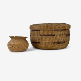 Pair of Native American Baskets