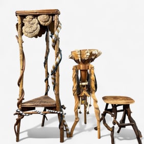 Trio of Stands, One Native American