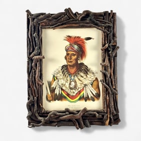 Pair of Penn Prints Indian Chief Lithographs
