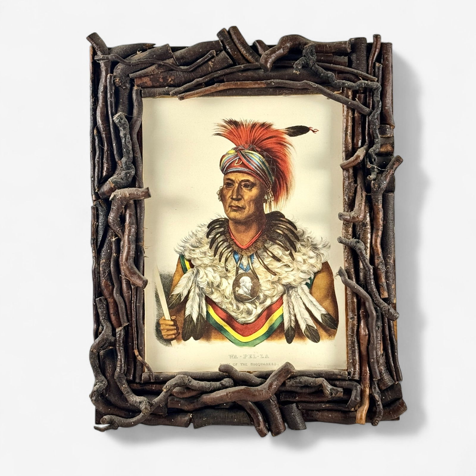 Pair of Penn Prints Indian Chief Lithographs (1 of 5)