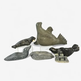 Group of Inuit Marine Carvings