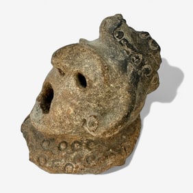 Mayan Pottery Head