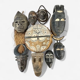 Fine Collection of Carved African Masks