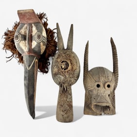 Three African Masks