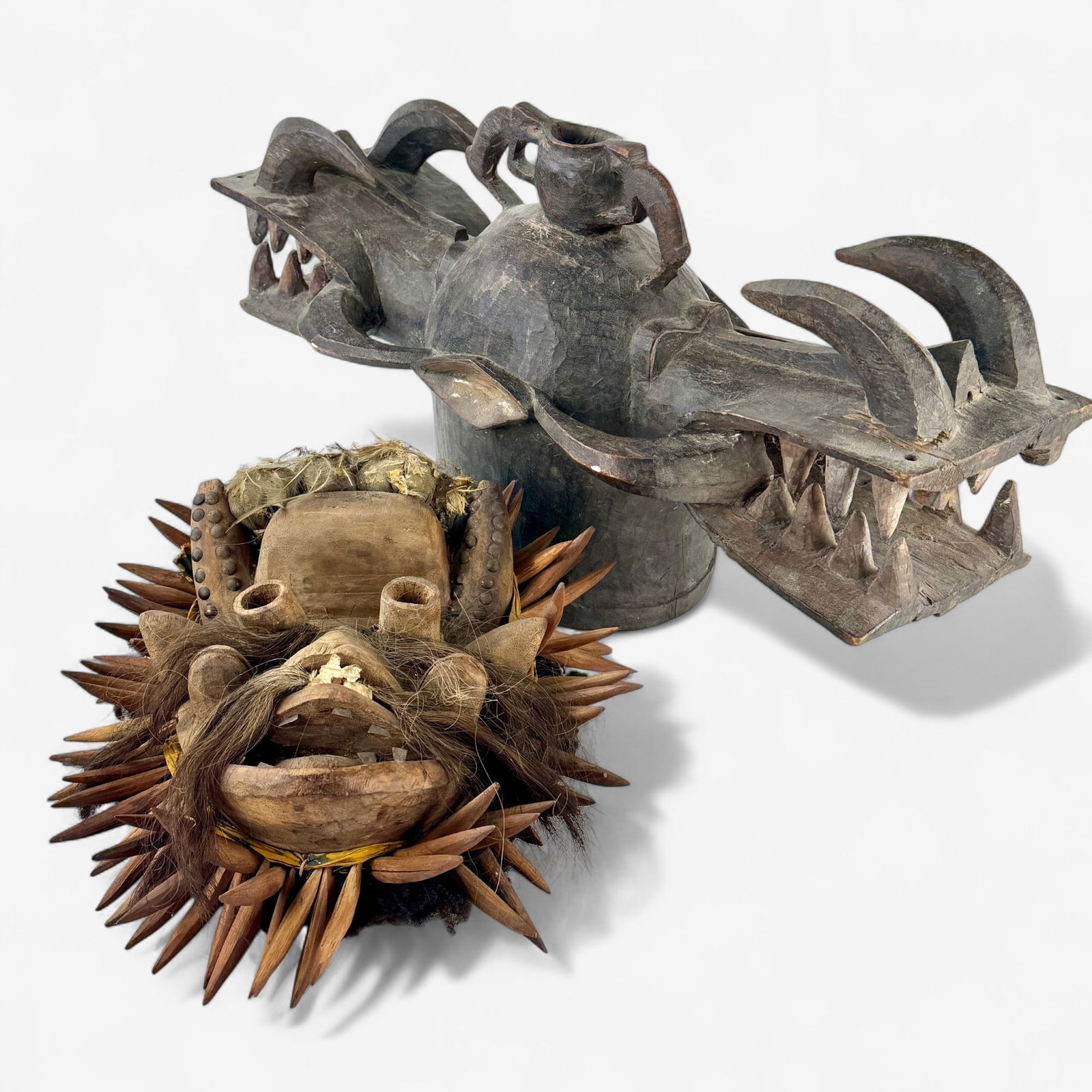 Two Large African Tribal Masks (1 of 10)