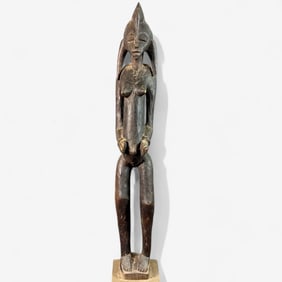 Tall Carved African Statue