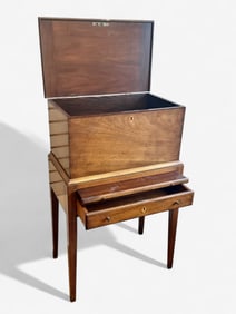 19th Century Federal Inlaid Chest with Drawer