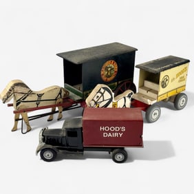Hood's Milk Advertising Display Grouping