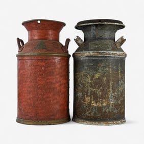 Tri-State Butter Company Rail Cans, Grain Painted